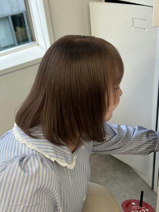ミディアム カラー 💍モテる艶髪 透明感カラー💖のヘアスタイル