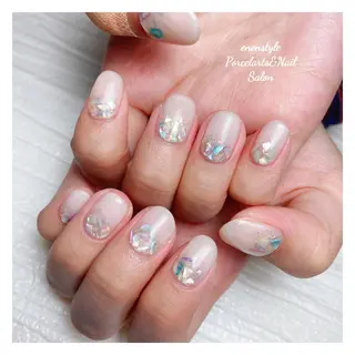 ミディアム ネイル 🐾enen style 🐾のネイルデザイン