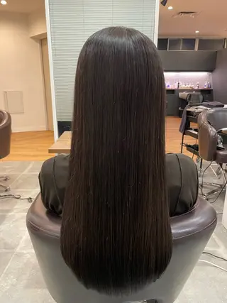 ロング カラー 開發 紗貴のヘアスタイル