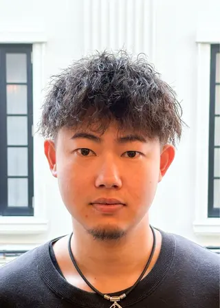 ショート パーマ メンズ 三宮メンズカット ヨシイッキのヘアスタイル