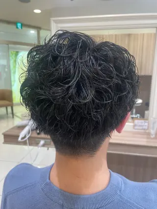 ショート パーマ メンズ 韓国ヘアメイク🎀/ 縮毛矯正✨山本媛香のヘアスタイル