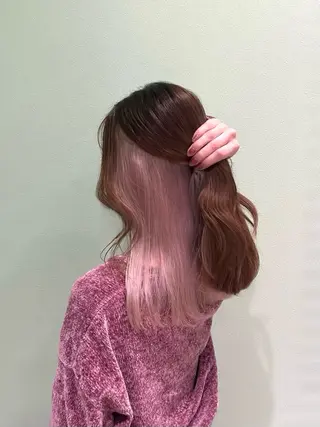 カラー 💖韓国カラー エクステmikotoのヘアスタイル
