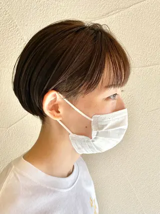 ショート ハイトーン×似合わせ 🌱中川慎之介のヘアスタイル