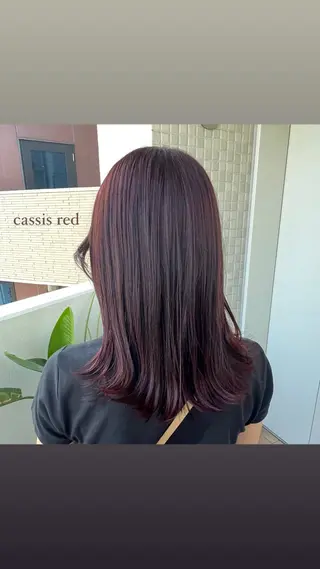 カラー 銀座:似合わせカラー オリーブ🫒アレンジのヘアスタイル