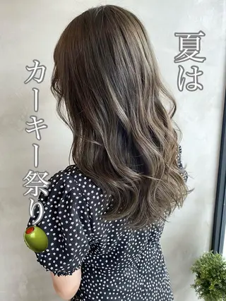 ロング カラー ヘアアレンジ ネイル マツエク・マツパ 夜23時まで予約🉑 reverieあきらのヘアスタイル