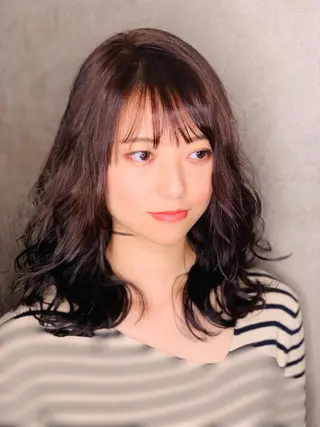 ミディアム siki. 石渡のヘアスタイル