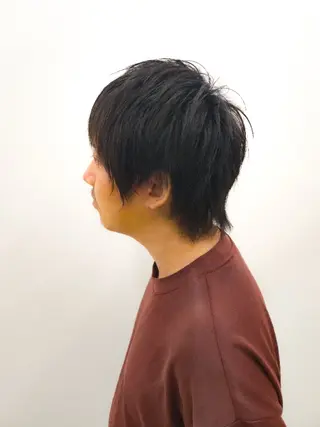ミディアム メンズ 角谷 貫太郎のヘアスタイル
