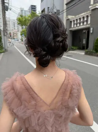 ヘアアレンジ 谷町/Le'a /竹原しおなのヘアスタイル