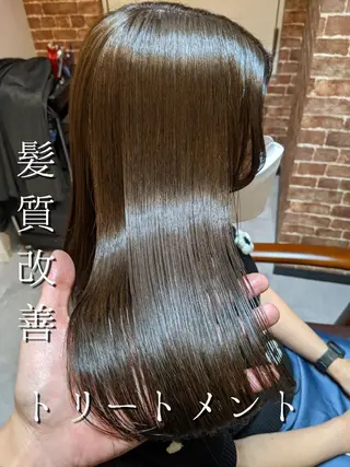 ロング 美髪矯正 キョウスケのヘアスタイル