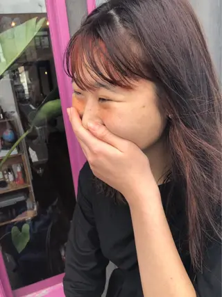 ロング カラー デザインカット🎨 ボブおざきのヘアスタイル