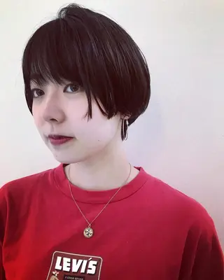 ショート 💓パーマ，💗 レイヤーカットのヘアスタイル