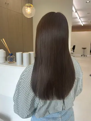 ロング カラー 中村 佳歩のヘアスタイル