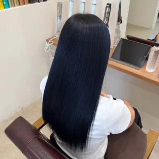ロング カラー mei/艶髪/透明感 /暗髪/ヘアセットのヘアスタイル