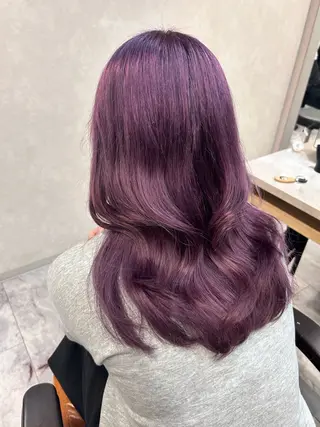 セミロング カラー ひかり HAZELのヘアスタイル