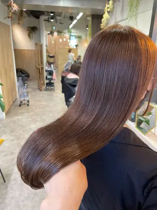 ロング カラー うる艶カラー 顔周りカット♡ikuのヘアスタイル