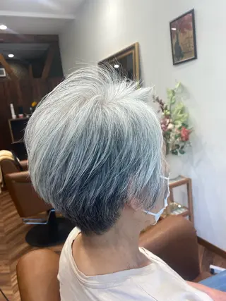 ショート 【似合わせカット 】🦋岩崎 美保🐾のヘアスタイル
