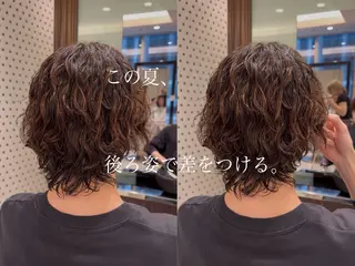 ミディアム パーマ メンズ 🇬🇧メンズパーマ 銀座/ren🎸のヘアスタイル
