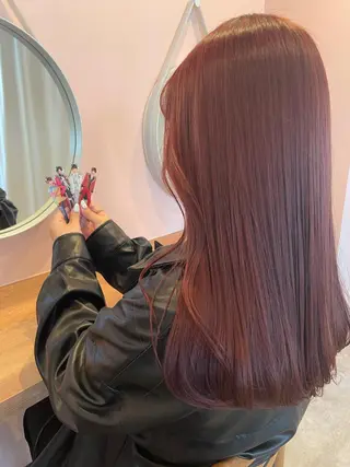 ロング カラー ヘアアレンジ REONA🪽✨薬院 レイヤーカット🫧のヘアスタイル