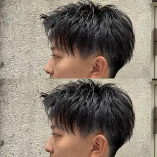 ショート パーマ メンズ 🏆メンズヘア特化 🥇代表りんぺーのヘアスタイル