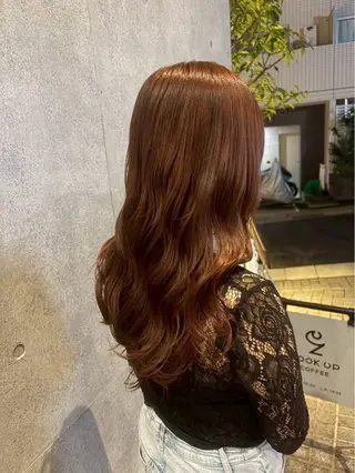 ロング カラー ヘアアレンジ 暖色/暗髪/ 🎀UMI🎀のヘアスタイル