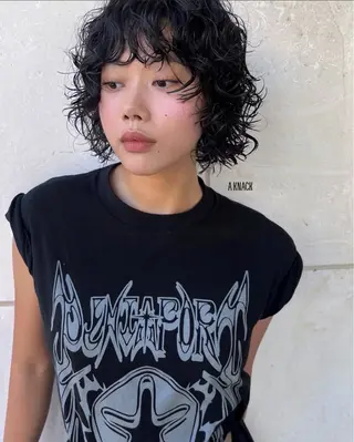 ショート パーマ 西山 凜のヘアスタイル