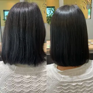 ショート パーマ hubhair レイヤー/透明感のヘアスタイル