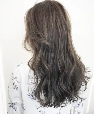 セミロング カラー 髪質改善サロン ARCHE野瀬冬馬のヘアスタイル
