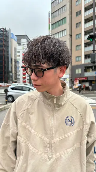 カラー パーマ メンズ ACRO 梅田店のヘアスタイル