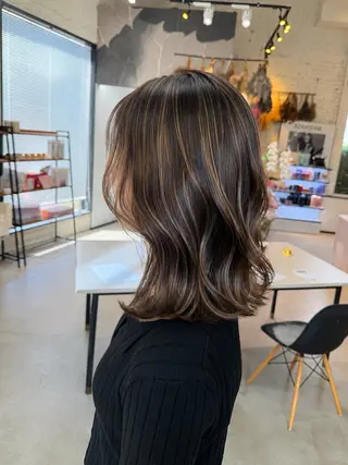 ミディアム テラダ ユウシン西金沢のヘアスタイル