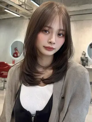 セミロング 透明感/似合わせ/ 村田七夕のヘアスタイル