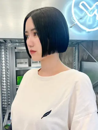 ミディアム ✨縮毛矯正/ボブ✨ 佐藤 さくらのヘアスタイル