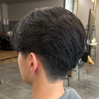 ショート momo🎀毛流れ パーマ/🚹限定のヘアスタイル