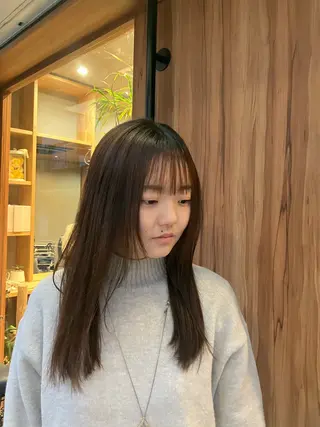 ロング パーマ 山田 莉帆のヘアスタイル