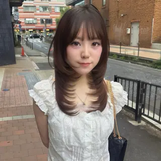 ロング 🇰🇷韓国ワンホン カラー🎀✨️AYUのヘアスタイル