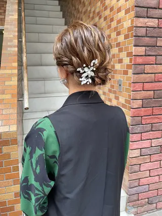 ヘアアレンジ 韓国ヘアー🇰🇷 MIWAのヘアスタイル