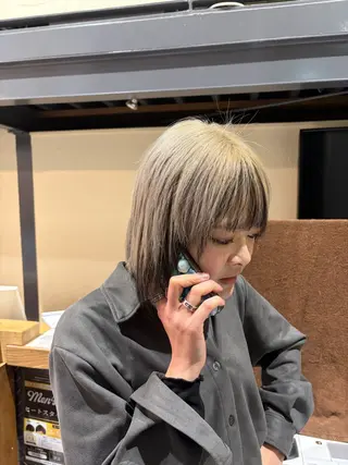 ミディアム カラー 川合 泰世のヘアスタイル