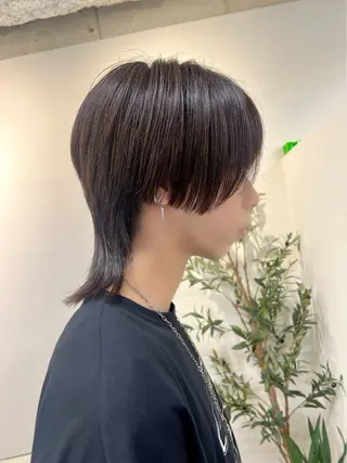 メンズ メンズ レイヤー ウルフ 弓木啓輔のヘアスタイル