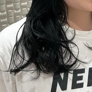 セミロング カラー 柔らかい縮毛矯正 Yu🫧銀座🩶のヘアスタイル