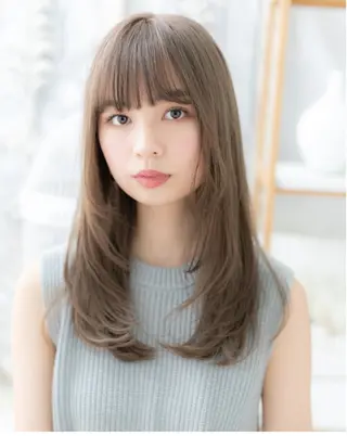 セミロング カラー 中野 雄介のヘアスタイル