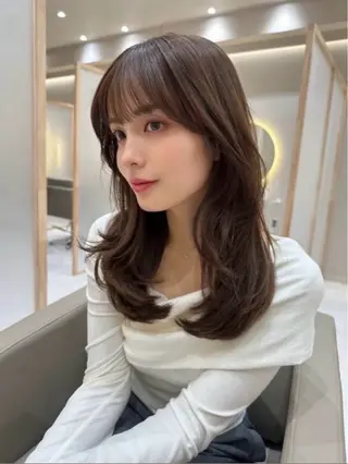 セミロング 🧡ReFa認定🧡 ✨透明感カラー✨祥吾のヘアスタイル