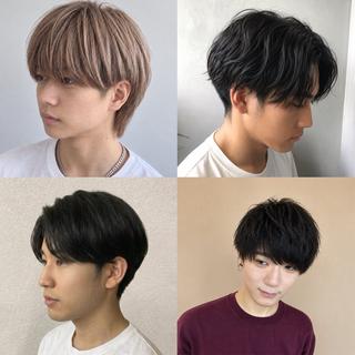 カラー パーマ メンズ ブリーチなしWカラー メンズカット✨ワタベのヘアスタイル