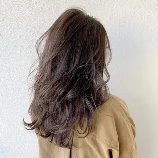 セミロング カラー レイヤー専門家 ダブルカラー修のヘアスタイル