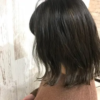 ミディアム カラー Oopsレイヤー 加藤澄都のヘアスタイル