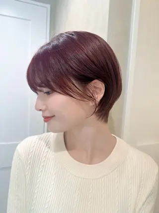 ショート 髪質改善×艶カラー / sayaka🤍のヘアスタイル
