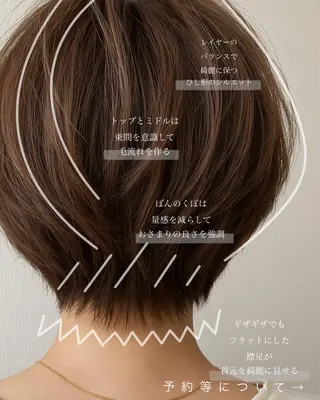 ショート カラー NOPPO 和泉市 美容室/奥村 飛鳥のヘアスタイル