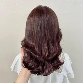 ミディアム カラー ヘアアレンジ 💕上野美容師☁ ブリーチ💖サワのヘアスタイル