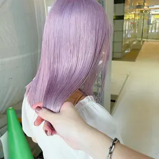 ミディアム カラー ハイトーン特化🎀 LEONのヘアスタイル