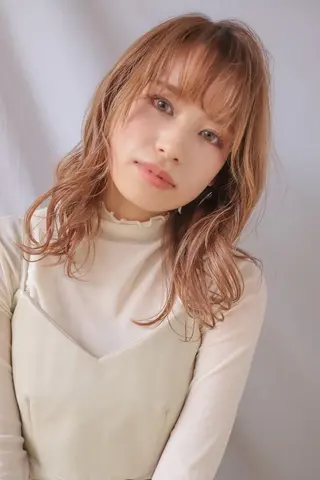 ロング カラー ヘアアレンジ アイブロウ 🔆韓国 norika🔆のヘアスタイル