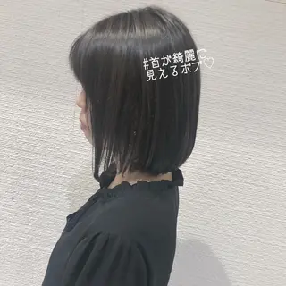 ショート カラー 似合わせ/レイヤー /ボブ/新谷のヘアスタイル