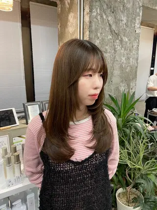 ロング アライ レンカのヘアスタイル